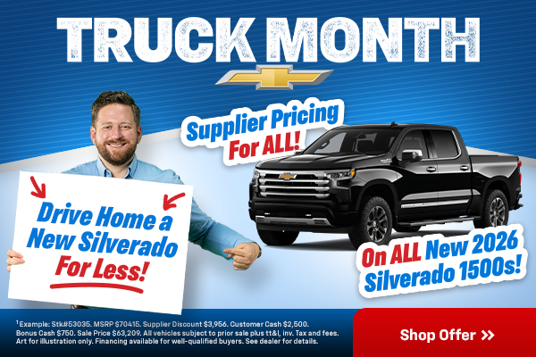 New 2026 Silverado 1500