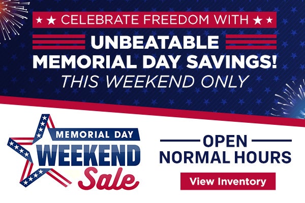 Memorial Day Weekend Sale