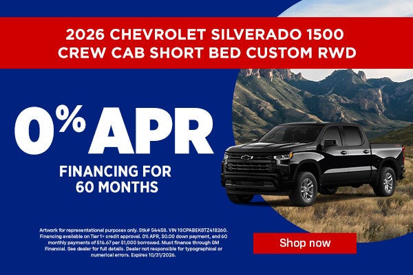 Silverado 1500 financing special