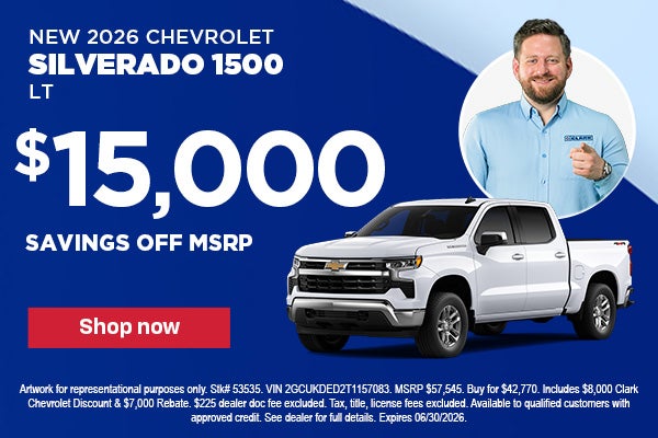 Savings on a 2026 Chevy Silverado 