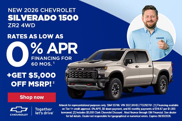Savings on a 2026 Chevy Silverado 