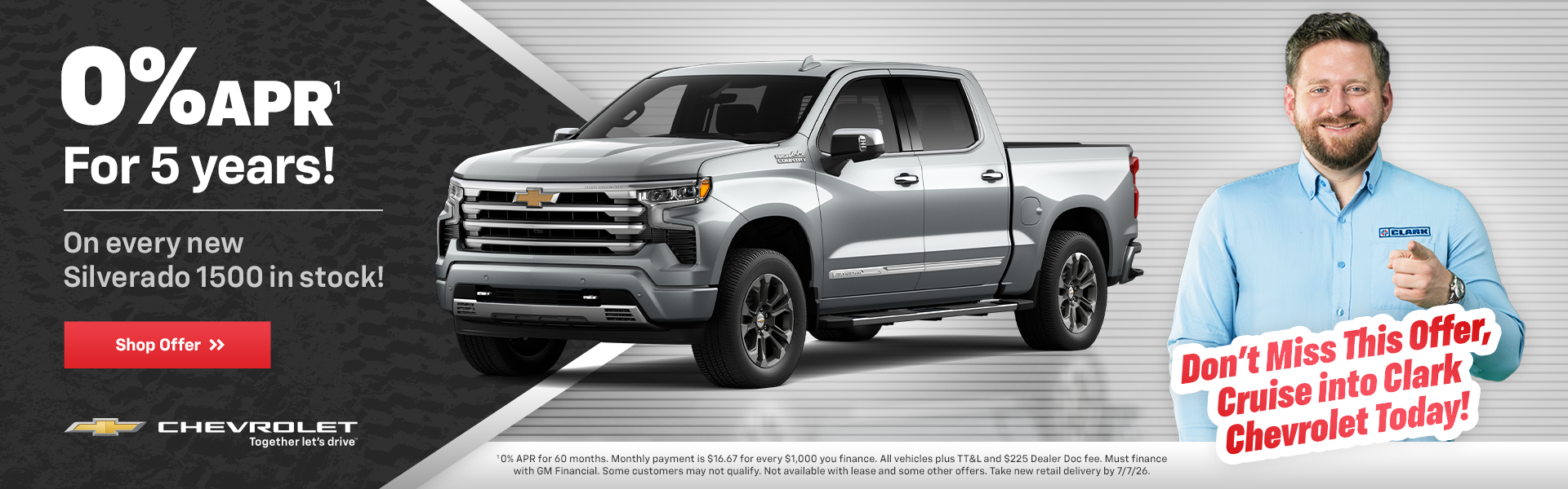 0% APR on Silverado 1500 models
