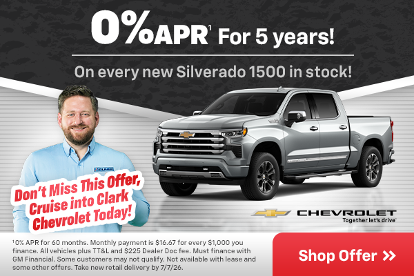 0% APR on Silverado 1500 models
