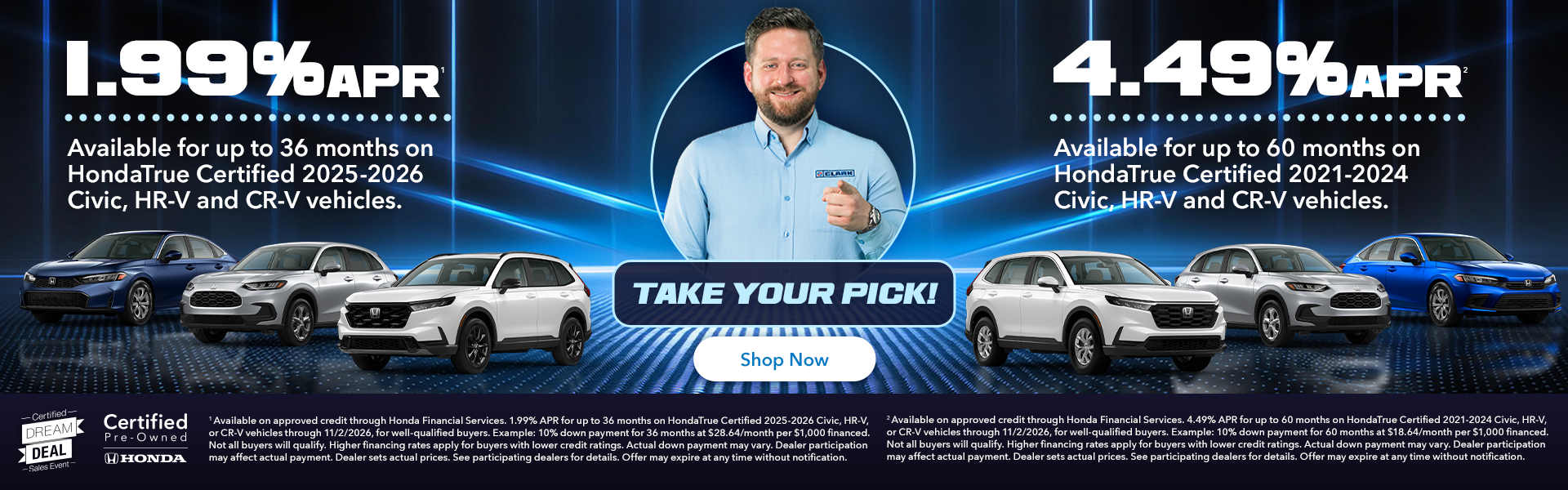 pick your APR special