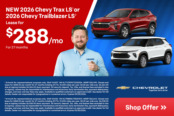 Chevy Trailblazer and Trax lease deal